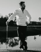 Quarter Zip White Top