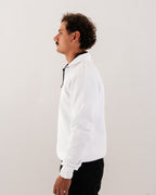 Quarter Zip White Top