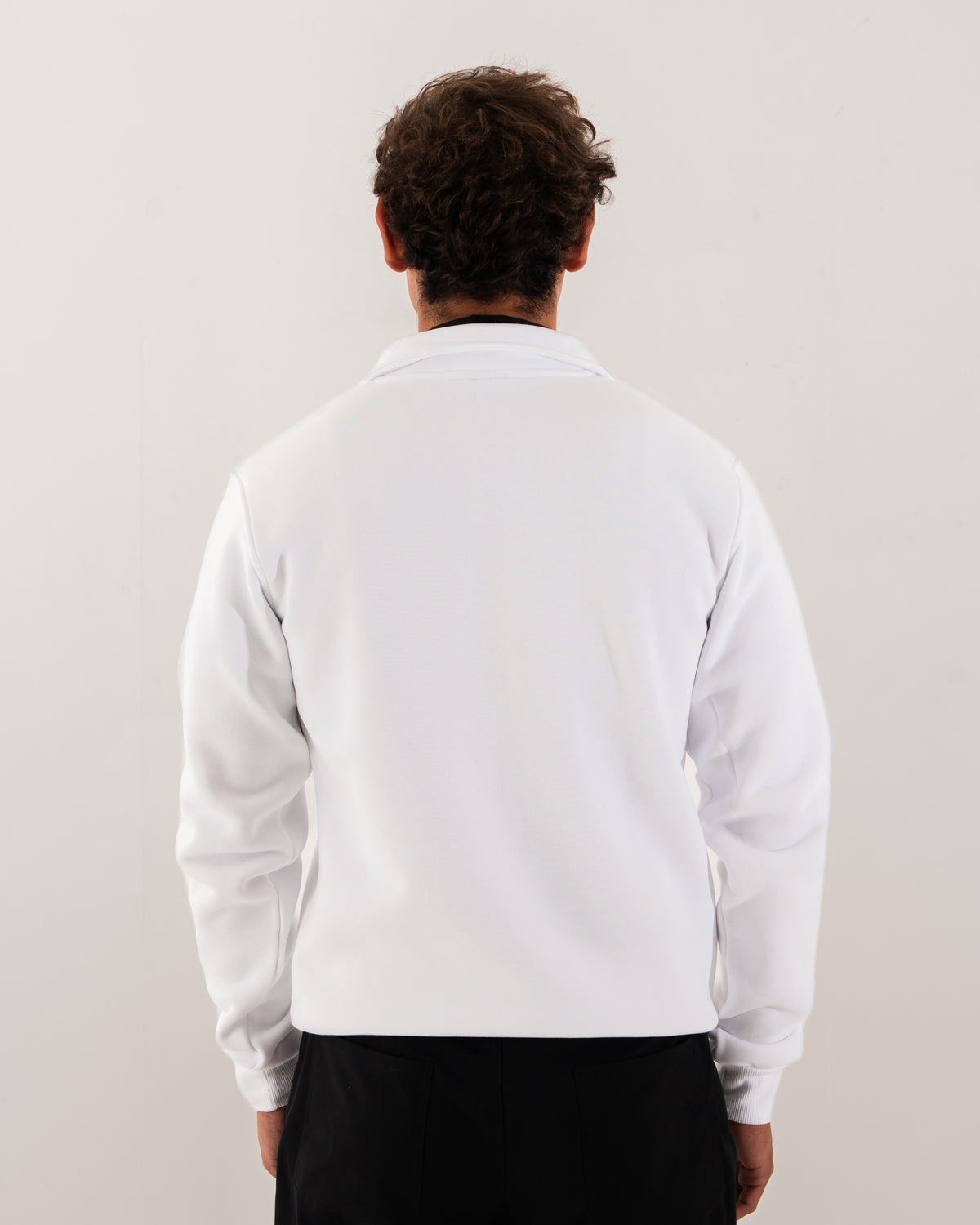 Quarter Zip White Top
