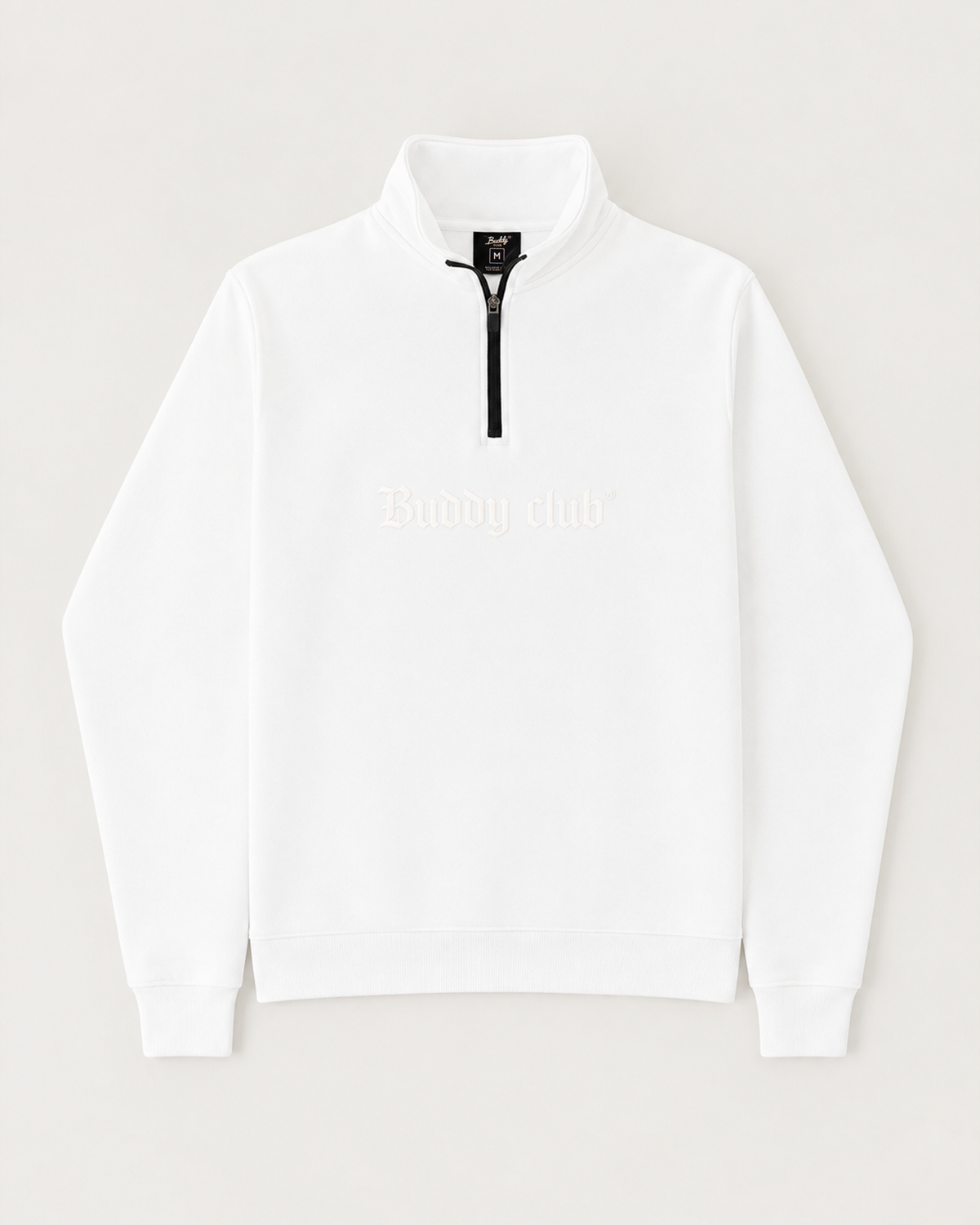 Quarter Zip White Top